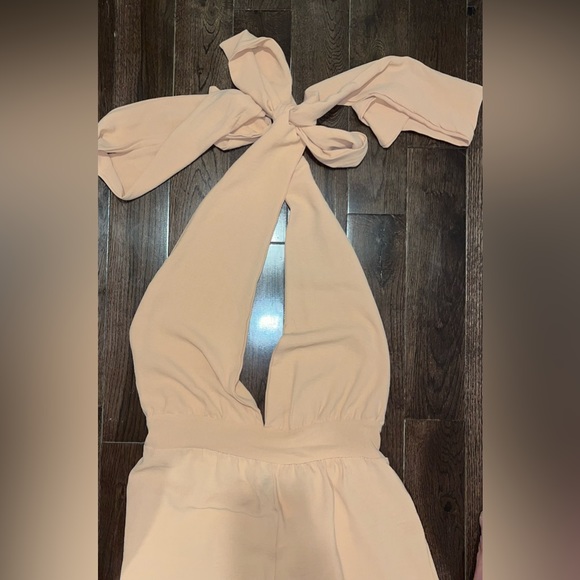 NWT Parisian multi-way tie peach Jumpsuit OS fits M-XL - Picture 4 of 14